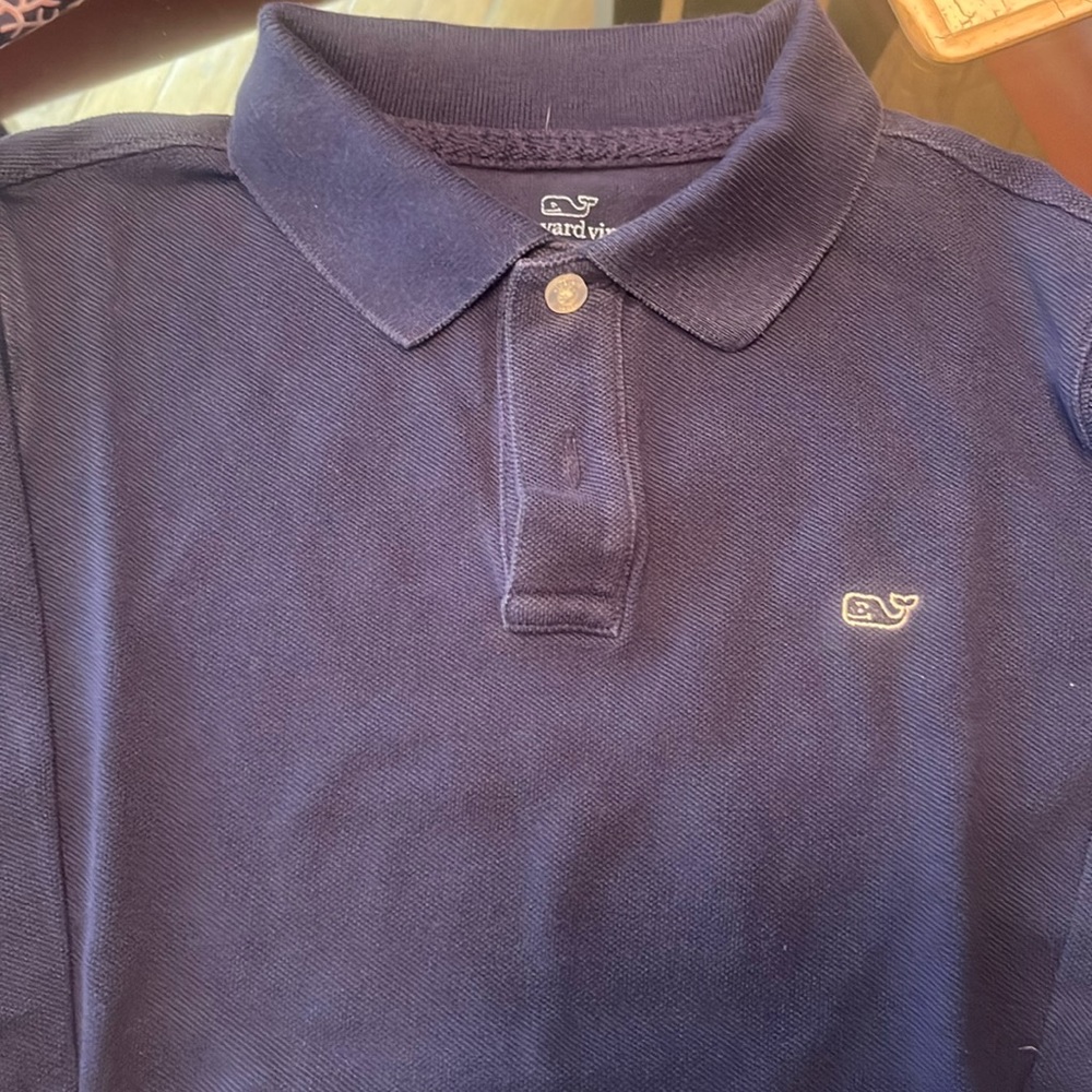 Boys M Vineyard Vines LS Polo